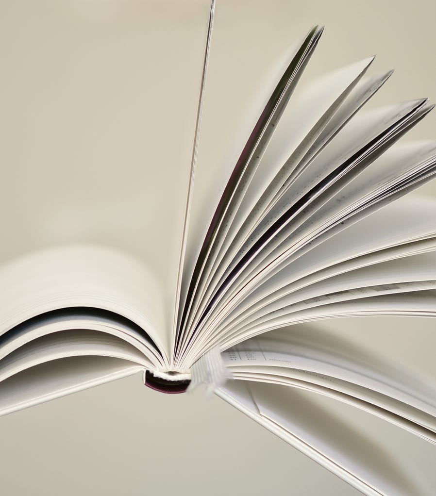 Close-up of Open Book